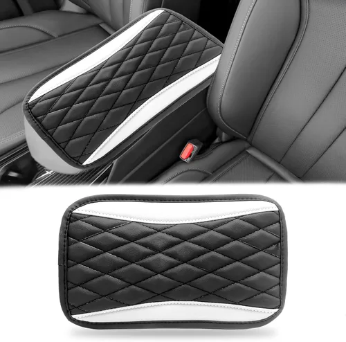 Miniatura 16 de Funda universal de cuero impermeable para consola central de automóvil, protector de caja de asiento para reposabrazos, accesorios de decoración