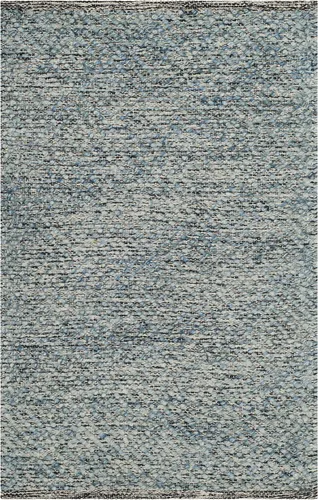Miniatura 18 de SAFAVIEH Colección Natura - Alfombra decorativa de 2 x 3 pies, azul, lana hecha a mano, ideal para áreas de alto tráfico en entrada, sala de estar