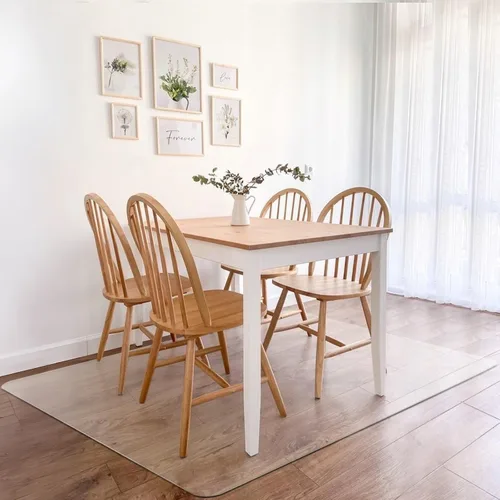 Miniatura 10 de Azadx - Alfombrilla grande de plástico transparente para silla de oficina, para suelo de madera dura o azulejos, rectangular, 48 x 59 pulgadas