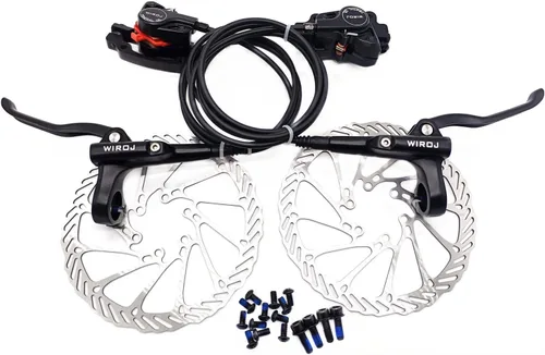 Juego de freno de disco hidráulico para bicicleta de montaña, kit de freno de disco delantero y trasero para bicicleta MTB XC Trail, e-Bike, Fat