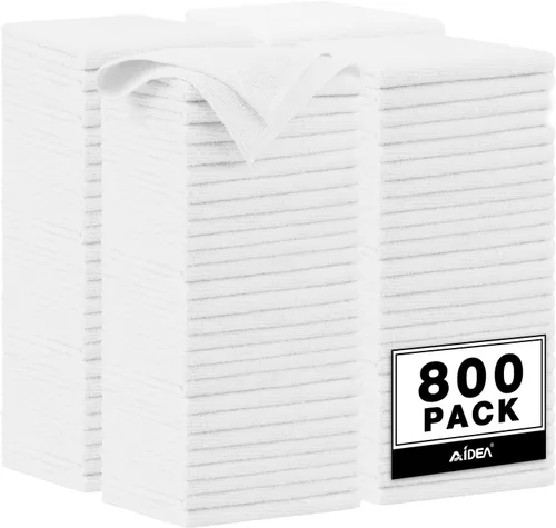 Miniatura 33 de AIDEA Paño de Limpieza de Microfibra Negro 10PK, Toallas de Microfibra para Autos, Paños de Lavado Premium, Paños para Limpiar Polvo Libres