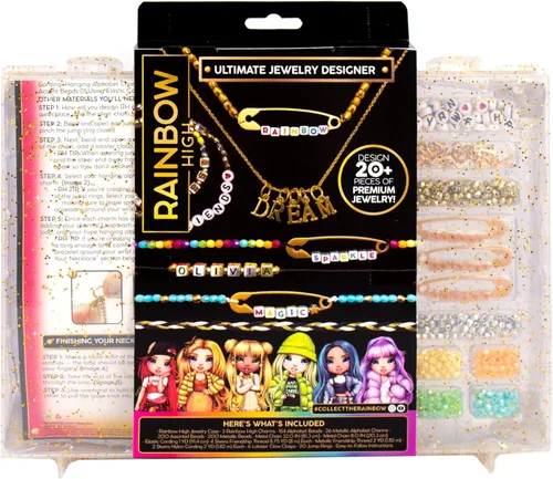 Miniatura 7 de Rainbow High El mejor diseñador de joyas, kit de fabricación de joyas de bricolaje, diseño de más de 20 piezas de joyería, gran actividad de fin