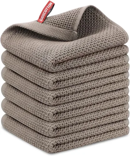 Miniatura 99 de Nialnant - Toalla de cocina 100% algodón, tejido gofre, suave, absorbente y de secado rápido, toallas para secar platos, trapos de limpieza - Multi