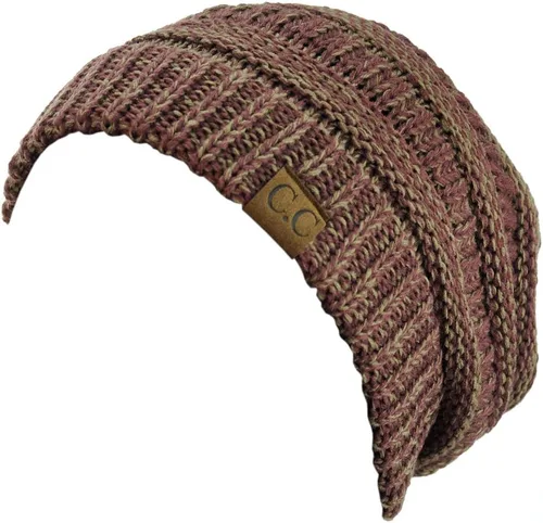 Miniatura 509 de C.C Trendy Warm Chunky Soft Stretch Cable Knit Beanie