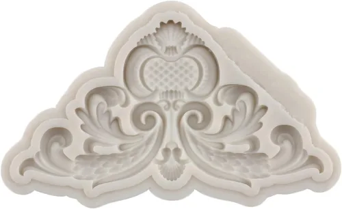 Miniatura 9 de Sijiangmold Molde de silicona para fondant de encaje de estilo barroco, molde de filigrana para decoración de pasteles, decoración de cupcakes