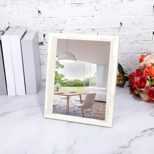Miniatura 3 de Tenare 12 azulejos acrílicos autoadhesivos para espejo de pared, hojas flexibles de espejo pequeño, sin vidrio, irrompibles para baño, hogar
