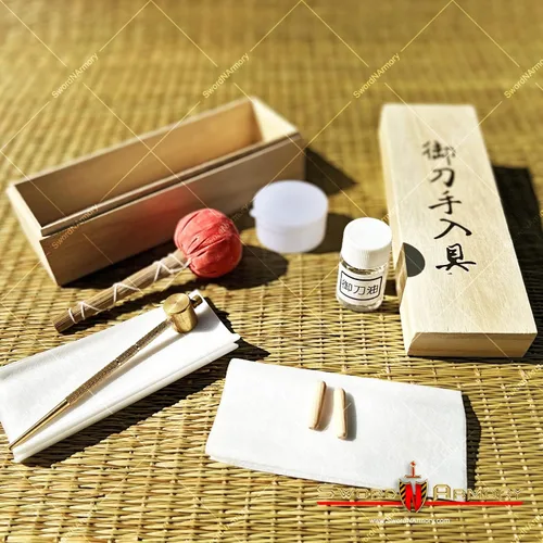 Miniatura 2 de Kit de limpieza de mantenimiento de espada katana samurái japonesa