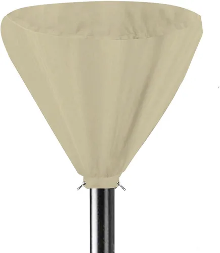 IDOXE Funda impermeable para calentador de patio, con cremallera, Standup Classic Terrace Outdoor Round Heater Covers (Beige) (solo cubierta