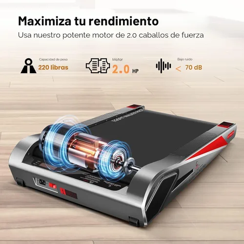Miniatura 9 de Egofit Walker Pro/Plus - Cinta de correr para debajo del escritorio para trabajar desde casa, caminadora compacta solo para caminar con inclinación