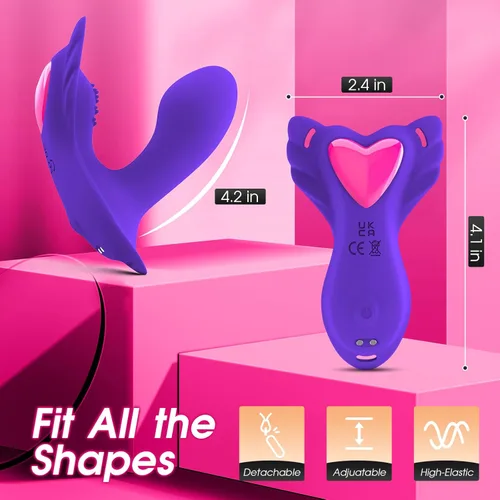 Miniatura 5 de Vibrador Insertable de Bragas Usable con 9 Vibraciones, Juguetes Sexuales para Mujeres con Control por APP, Juguetes Sexuales para Adultos