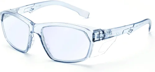 ProtectX Elegantes gafas de seguridad antivaho y resistentes a los arañazos, gafas de protección UV, lentes de bloqueo de luz azul para hombres y