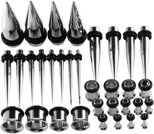 Miniatura 3 de JDXN - Juego de 36 piezas de acero inoxidable, 14 G - 00 G