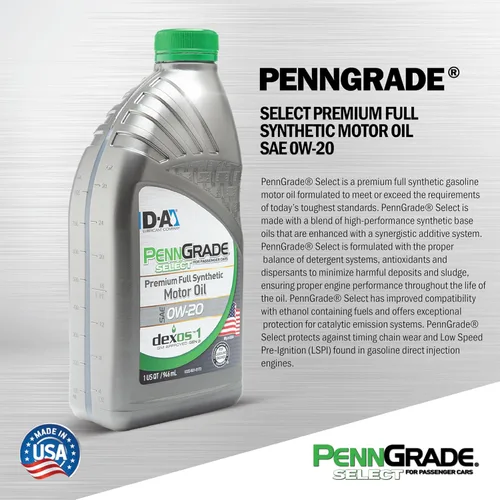 Miniatura 2 de PENN GRADE 61526, aceite de motor sintético completo Select SAE 0W-20, 1 cuarto de galón (paquete de 12)
