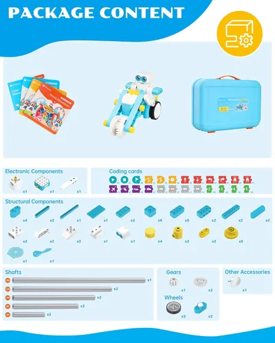 Miniatura 5 de WhalesBot B3 Pro Kit de Robot de Programación 24-en-1 STEM Juguetes para Niños 4+, Lápiz Inteligente Avanzado y Tarjetas de Programación, Juguetes