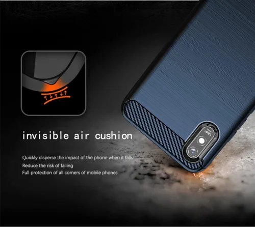Miniatura 8 de Asuwish Funda de teléfono para Xiaomi Redmi 9A Redme 9i con protector de pantalla de vidrio templado y accesorios de celda suave y delgada de Azul