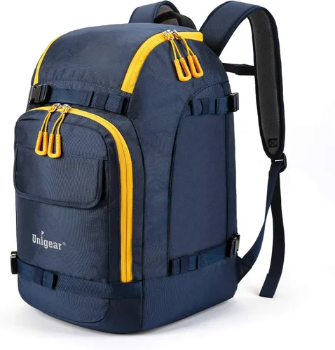 Unigear - Mochila para botas de esquí para casco 50L/70L, lentes de protección, guantes, esquís, snowboard y accesorios Azul