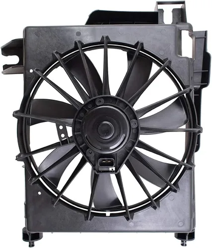 Miniatura 3 de Ventilador de condensador de CA para Ram 1500 2002-2008 con arnés adaptador, cubierta y motor para Ram 2500 68004163AA CH3113103 2003-2009