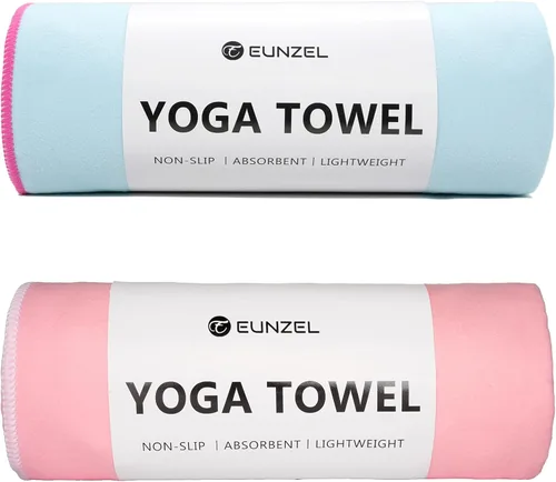 Miniatura 14 de Eunzel Toalla de Yoga Caliente Antideslizante Toalla de Esterilla de Yoga Toalla de Microfibra Ultra Absorbente para Yoga Caliente, Pilates, Bikram