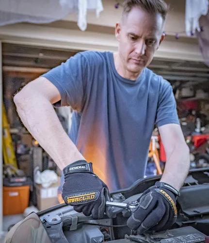 Miniatura 7 de Ironclad General Utility - Guantes de trabajo GUG, multiusos, ajuste de rendimiento, duraderos, lavables a máquina (1 par, color negro)