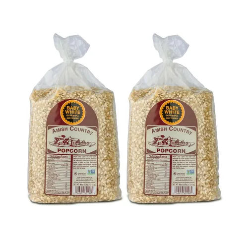 Miniatura 17 de Amish Country Popcorn 24 (Bolsas de 4 Oz) Palomitas de Maíz Baby White Tradicionales, Sin OMG y Sin Gluten