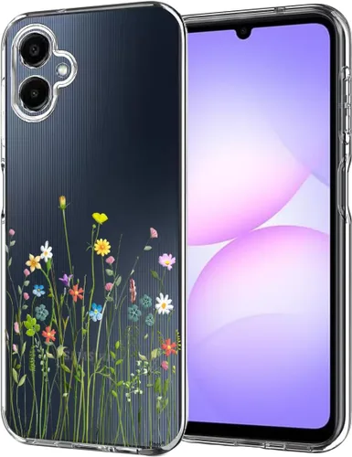 Miniatura 22 de Unov Funda diseñada para Galaxy A06 4G, funda transparente con [patrón antideslizante en relieve], protección delgada a prueba de golpes