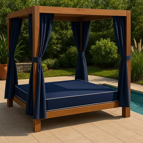 Miniatura 2 de Colchón impermeable para exteriores de 8 pulgadas, tamaño individual, fácil de limpiar, cómodo colchón de espuma, fabricado en Estados Unidos