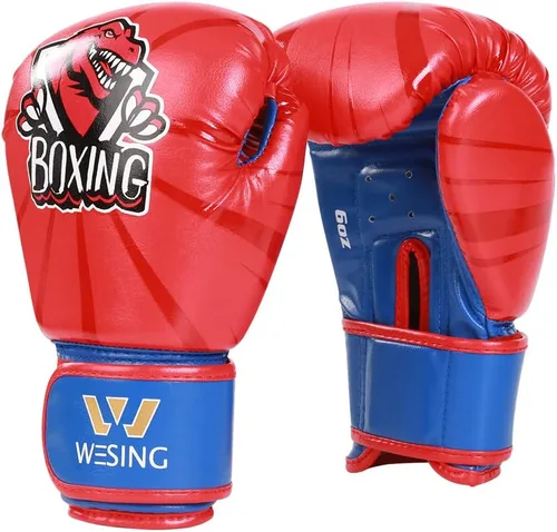 Miniatura 9 de Wesing - Guantes de boxeo para niños y niños, guantes de entrenamiento de boxeo para niños y niñas de 3 a 8 años, 4 onzas y 6 onzas, para boxeo