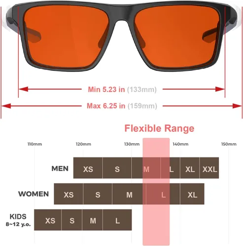 Miniatura 7 de Gafas de sueño HD P1AS 99.9% con bloqueo de luz azul para juegos que reducen la fatiga ocular y el deslumbramiento, definición de alto contraste