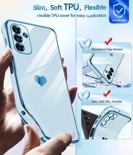 Miniatura 2 de LeYi Funda para Samsung A13 5G con protección estética completa de lente de cámara + [2 piezas] protector de pantalla de vidrio templado, carcasa