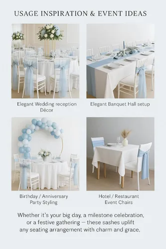 Miniatura 3 de Bandas de organza para decoración de lazos para silla, lazos para boda, recepción, eventos, decoración de banquetes, (paquete de 25, verde cazador)