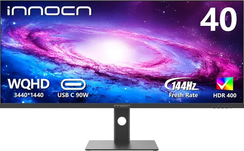 INNOCN Monitor ultraancho 40C1R 40" WQHD 3440 x 1440p 144Hz FreeSync Premium HDR400 21:9 Pantalla de computadora 95% DCI-P3 500Nits IPS USB Tipo-C