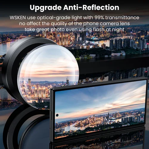 Miniatura 2 de WSKEN para Z Fold 7 Funda Protectora de Lente de Cámara - Ultra HD Antirreflejante Vidrio de Metal Templado Anti Arañazos Película Protectora