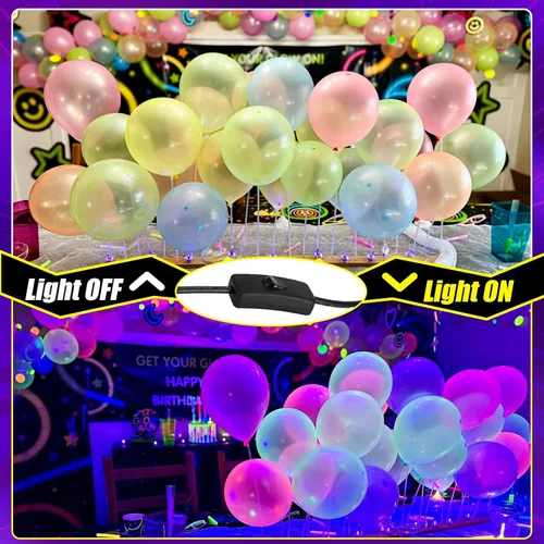 Miniatura 3 de Barra de Luz Negra LED de 45W, Luz Negra con Cable de 6.6 pies + Interruptor, Ilumina 26x26 pies, Brilla en la Oscuridad para Halloween, Fiesta