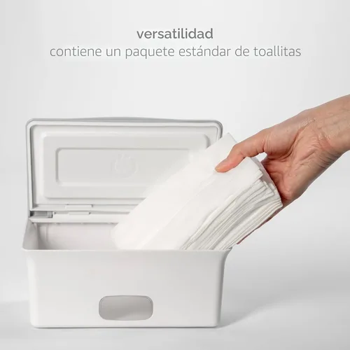 Miniatura 7 de Dispensador de toallitas para bebé Ubbi, estuche de toallitas para bebé, porta toallitas para bebé con placa ponderada, mantiene las toallitas
