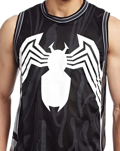 Miniatura 2 de Marvel Comics Venom Symbiote Alien Spider-Man - Camiseta de baloncesto para hombre