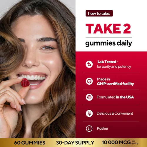 Miniatura 7 de VitaUp Gomitas de Biotina 10000mcg para Mujeres y Hombres - Gomitas Extra Fuertes para Cabello, Piel y Uñas con Colágeno - Suplemento Natural