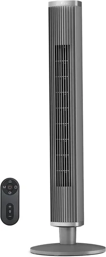 Miniatura 8 de COWSAR Ventilador de torre con control remoto, 6 velocidades, 4 modos, temporizador de 24 horas, oscilación de 60° para dormitorio, oficina, cocina
