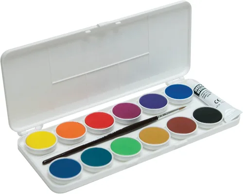 Miniatura 3 de Grumbacher Juego de acuarela transparente, 12 colores y pincel