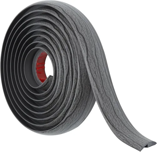 Miniatura 22 de Tira de transición de suelo autoadhesiva para alfombras y pisos, tira de borde de PVC para transición de umbral adecuada para umbral de altura Negro