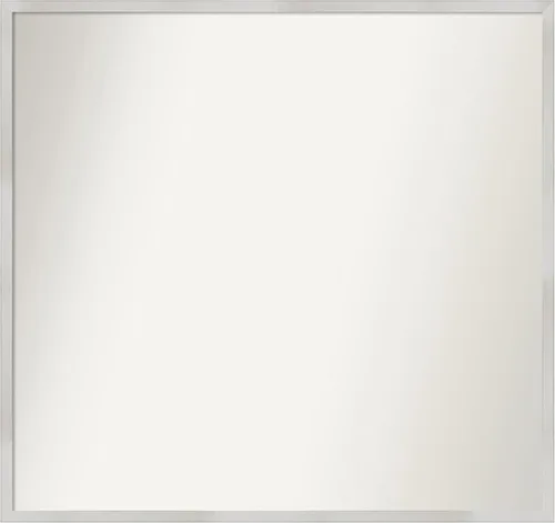 Miniatura 68 de Amanti Art Espejo de baño plateado para sobre el fregadero, 33 x 45 pulgadas, espejo de tocador rectangular blanco plateado y plateado, marco