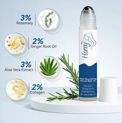 Miniatura 6 de Sérum de crecimiento del cabello de romero roll-on – 3% romero, 2% aceite de raíz de jengibre y 3% extracto de aloe vera Fortalece el cabello