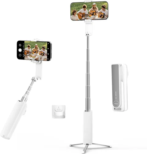 Trípode para selfie, trípode plegable para teléfono para iPhone/Android, control remoto inalámbrico, portátil, tamaño de bolsillo, para fotografía,