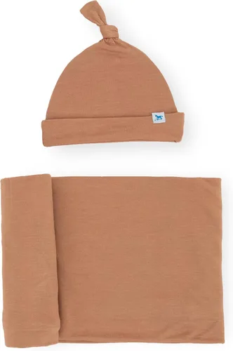Miniatura 3 de Little Unicorn Juego de manta y gorro de punto elástico de alta calidad, ultrasuave con elasticidad óptima para recién nacidos, juego de regalo