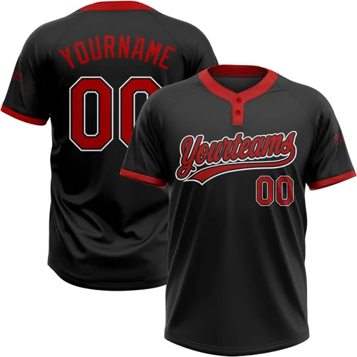 Miniatura 35 de Camisetas de béisbol personalizadas con dos botones, camisetas de sóftbol personalizadas con logotipo de nombre cosido para hombres, mujeres