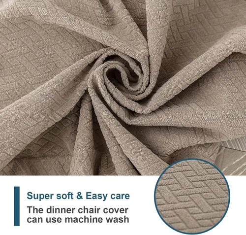 Miniatura 6 de Genina Fundas de asiento impermeables para sillas de comedor, fundas impermeables para sillas de comedor