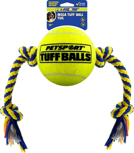 Miniatura 21 de PetSport Giant Tuff Ball - Pelotas de tenis gigantes para perros, ideales para aburrimiento y masticadores agresivos, pelotas de tenis para perros