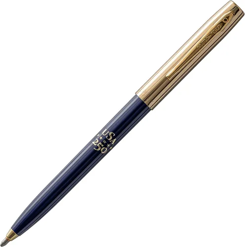 Miniatura 9 de Fisher Bolígrafo espacial negro y dorado con impresión Cap-O-Matic, bolígrafo presurizado, escribe boca abajo y en temperaturas extremas, tinta