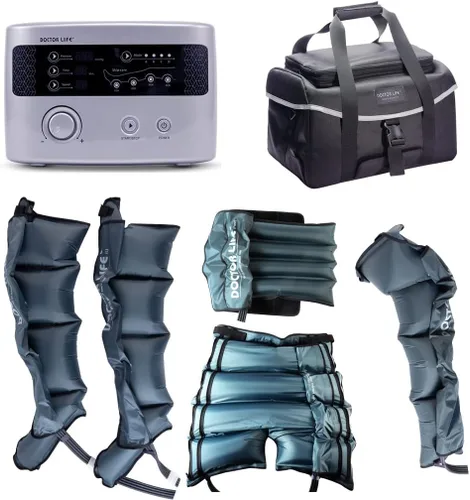 Miniatura 11 de DOCTOR LIFE LX9max para Todo el Cuerpo (A) - Sistema de Recuperación de Compresión de Aire Secuencial: Dispositivo + Piernas (L) + Brazo + Cintura +
