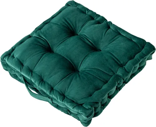 Miniatura 10 de Cojines cuadrados para asiento de suelo, cojín de asiento de silla de tatami de color sólido con asa, cojín de terciopelo portátil grueso para yoga