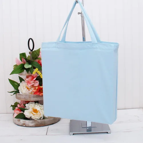 Miniatura 2 de Threadart - Bolsas reutilizables de lona 100% algodón resistentes Paquete de 3 Con asas fuertes para hasta 40 libras Respetuosas con el medio